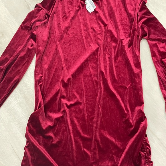 Red Velvet Two-Piece Set - Picture 2 of 3